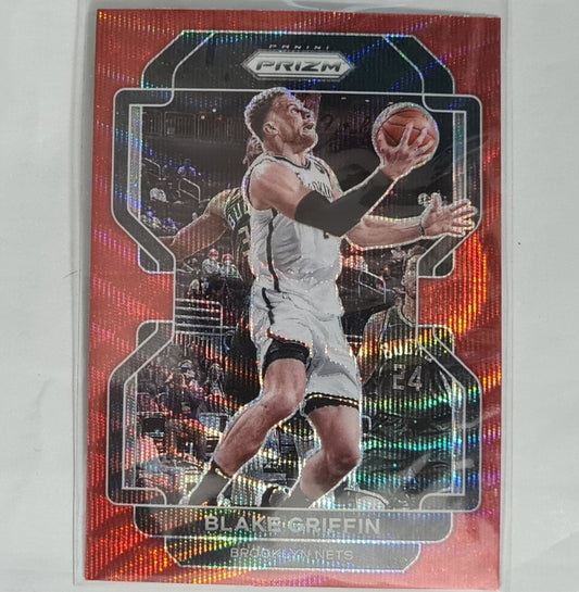 Blake Griffin 2021-22 Panini prizm red wave #178 NBA Basketball Brooklyn Nets EX-Mint