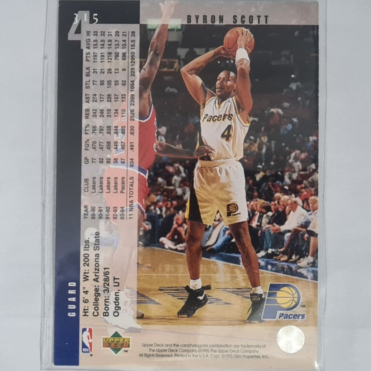 Byron Scott 1995 Upper-Deck #315 NBA Basketball Golden State Warriors Excellent