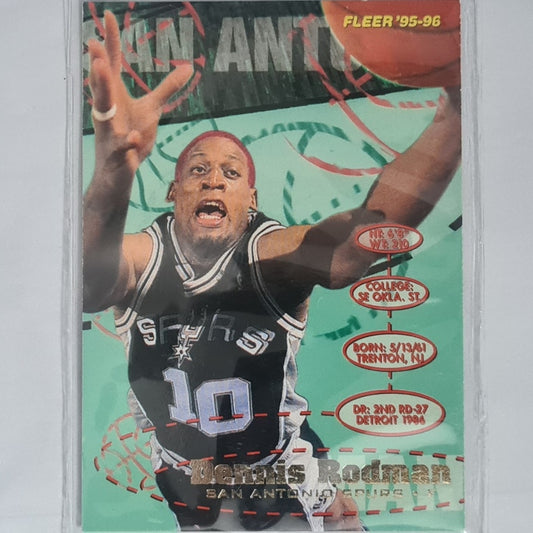 Dennis Rodman 1995 Fleer 95-96 #174 NBA Basketball San Antonio Spurs Excellent