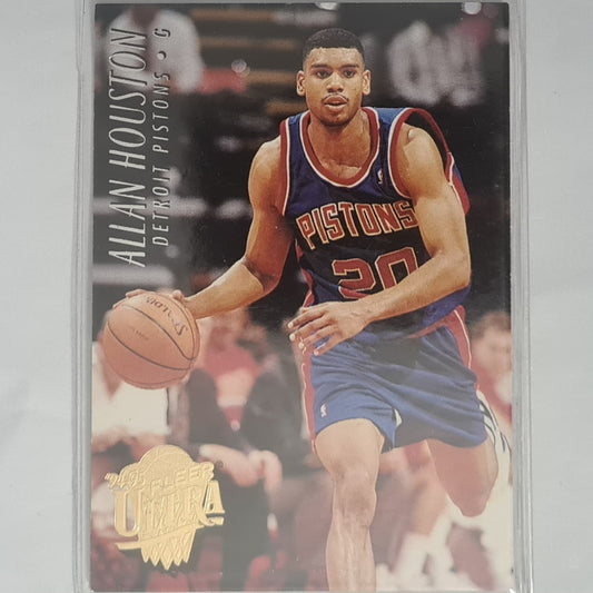 Allan Houston 1994 Fleer Ultra 94-95  #57 NBA Basketball Detroit Pistons Excellent