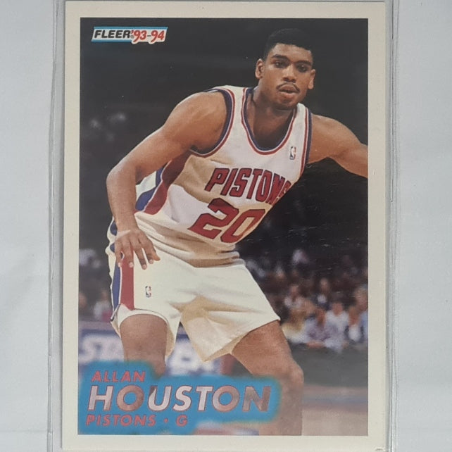 Allan Houston 1994 Fleer 93-94  #282 NBA Basketball Detroit Pistons Excellent