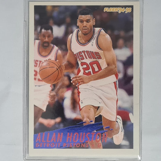 Allan Houston 1994 Fleer 94-95  #67 NBA Basketball Detroit Pistons Excellent