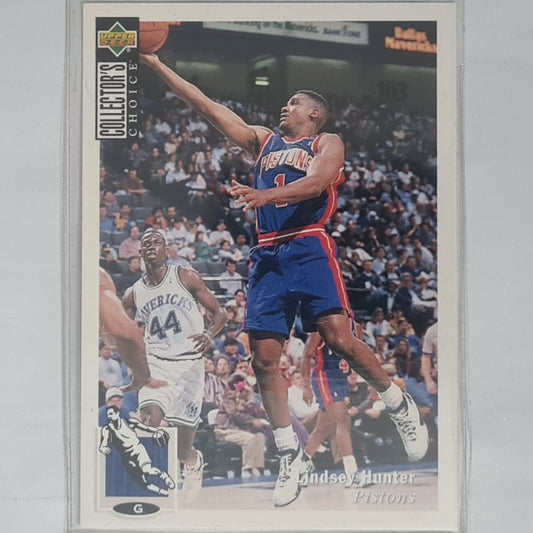 Lindsey Hunter 1994 Upper-Deck collectors choice #82 NBA Basketball Detroit Pistons Excellent