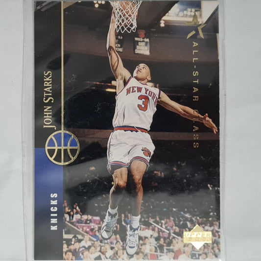 John Starks 1995 Upper-Deck all star class #265 NBA Basketball New York Knicks Excellent sleeved