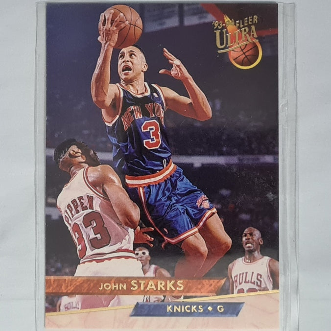 John Starks 1993 Fleer Ultra 93-94 #132 NBA Basketball New York Knicks Excellent sleeved