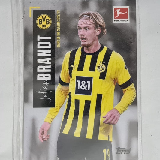Julian Brandt 2023 Topps Bundesliga football Borussia Dortmund Excellent sleeved