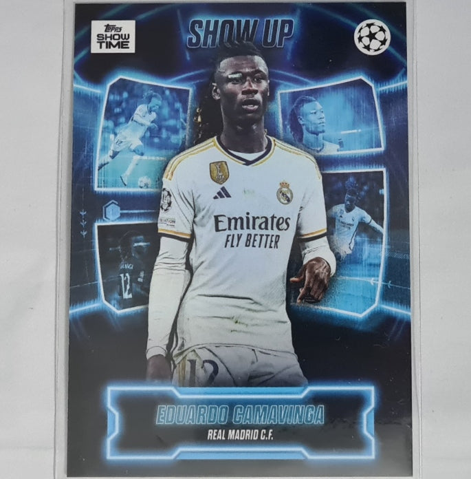 Eduardo Camavinga 2024 Topps Show time show up  Football Real Madrid ex-mint sleeved