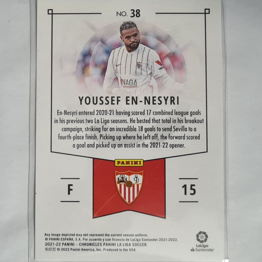 Youseef En-Nesyri 2021-22 Panini Chronicles la liga #38  Football Sevilla FC ex-mint sleeved