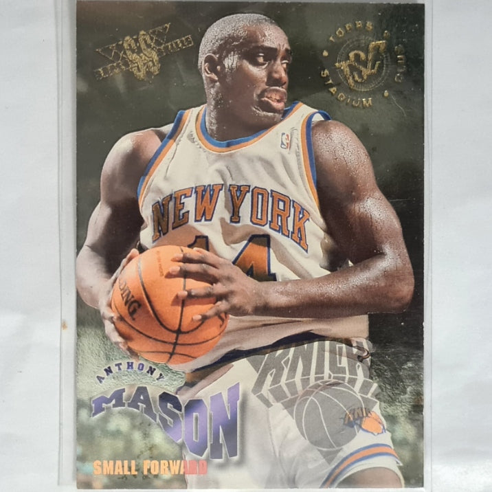 Anthony Mason 1995 Topps Stadium Club super skills 13 of 25 NBA Basketball New York Knicks Excellent sleeved