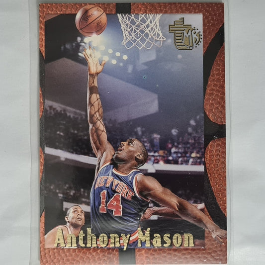 Anthony Mason 1995 Topps embossed #64 NBA Basketball New York Knicks Excellent sleeved