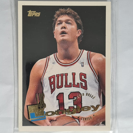 Luc Longley 1996 Topps #186 NBA Basketball Chicago Bulls good sleeved