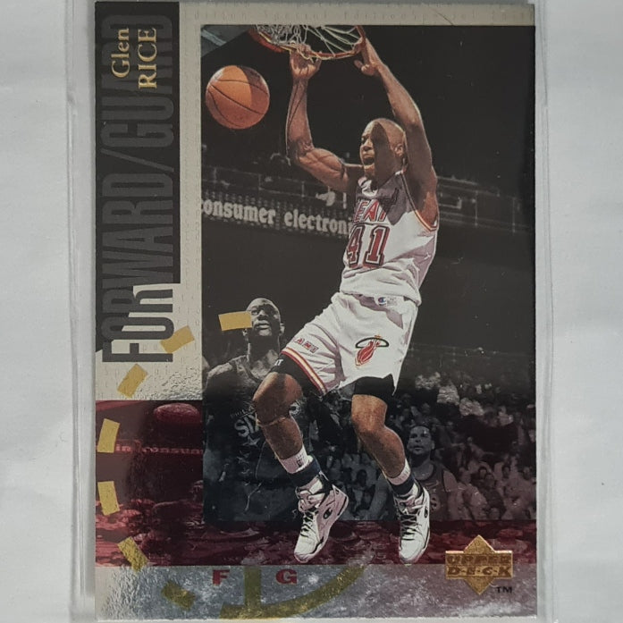 Glen Rice 1994 Upper-Deck Silver Foil SE47 NBA Basketball Miami Heat Excellent sleeved