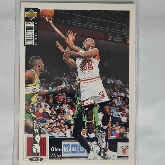 Glen Rice 1994 Upper-Deck Collectors choice #41 NBA Basketball Miami Heat Excellent sleeved