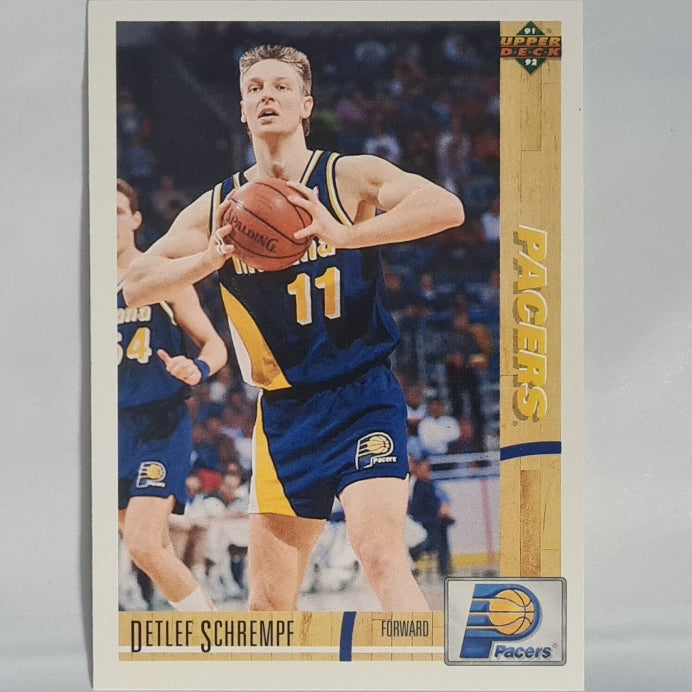 Detlef Schrempf 1991  Upper-Deck #260 NBA Basketball Indiana Pacers excellent Sleeved