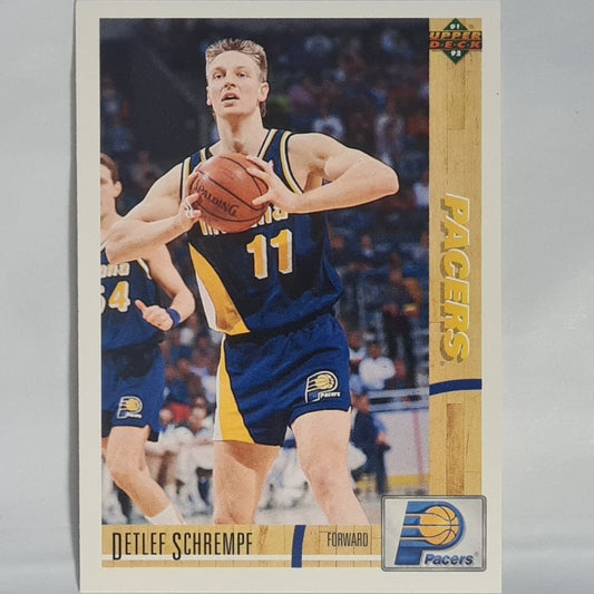 Detlef Schrempf 1991  Upper-Deck #260 NBA Basketball Indiana Pacers excellent Sleeved