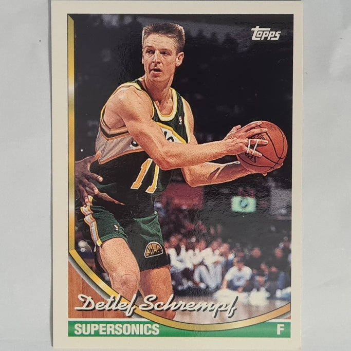Detlef Schrempf 1994 Topps #268 NBA Basketball Seattle Supersonics excellent Sleeved