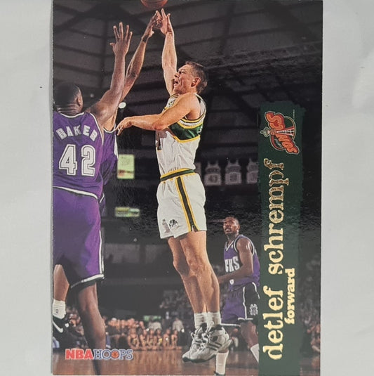 Detlef Schrempf 1995 Skybox NBA Hoops #156 NBA Basketball Seattle Supersonics Excellent Sleeved