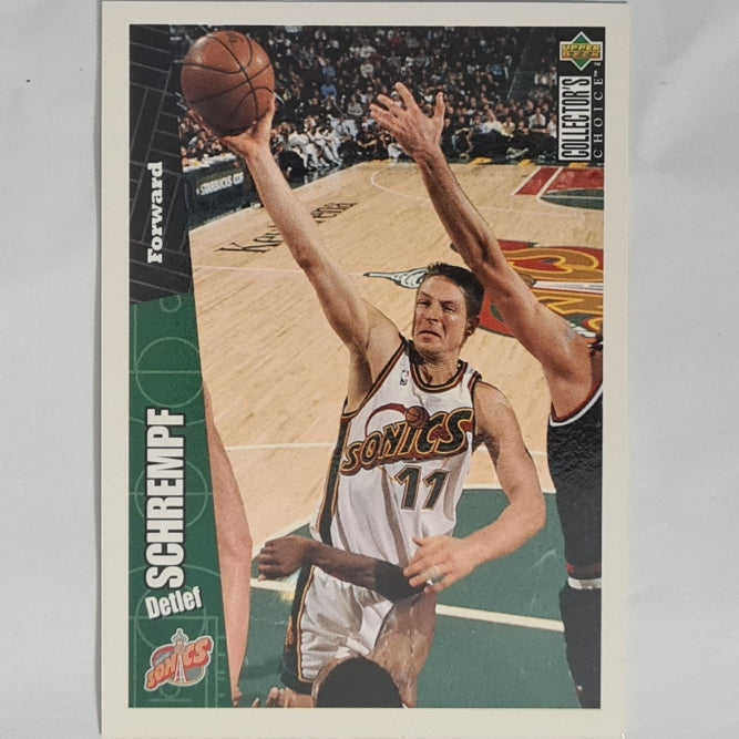 Detlef Schrempf 1996 Upper-Deck collectors choice #145 NBA Basketball Seattle Supersonics Excellent Sleeved