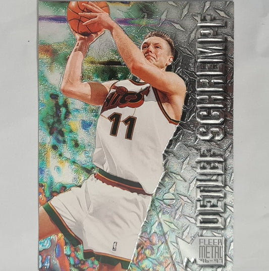 Detlef Schrempf 1996 Fleer Metal 96-97 #66 NBA Basketball Seattle Supersonics Excellent Sleeved
