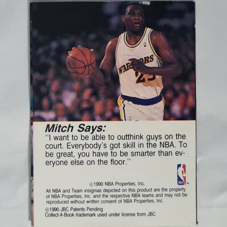 Mitch Richmond 1990 NBA Hoops collect a books NBA Basketball Golden state Warriors good + sleeved