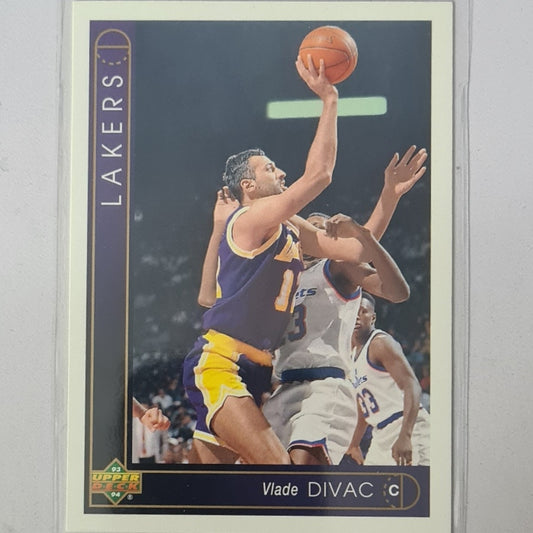 Vlade Divac 1993 Upper Deck #16 NBA Basketball LA Lakers Excellent Sleeved