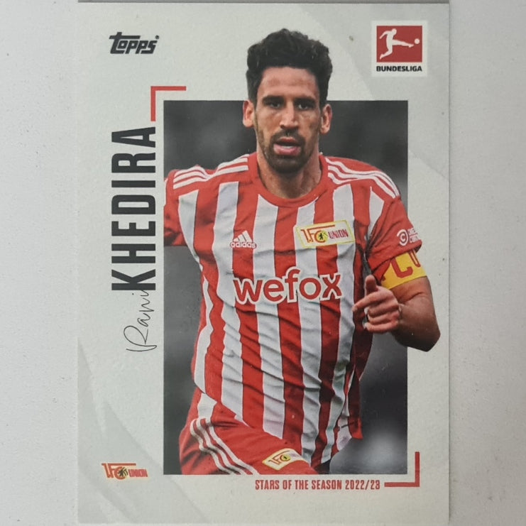 Rani Khedira 2023 Topps Bundesliga stars of the season football soccer Union Berlin EX-MINT