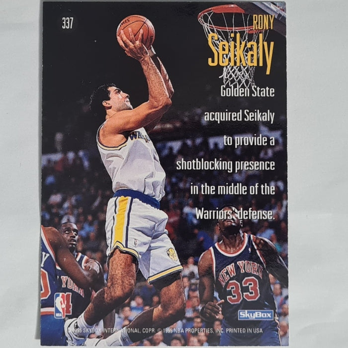 Rony Seikaly 1995 Skybox Sky Swats NBA Hoops #337 NBA Basketball Golden State Warriors Excellent Sleeved