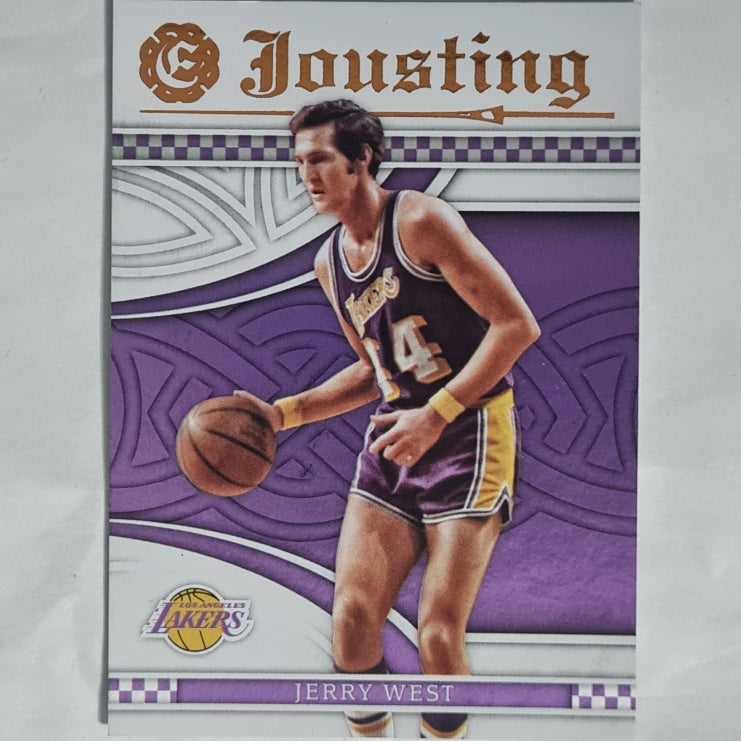 Jerry West 2016-17 Panini Excalibur jousting foil #24 NBA Basketball LA Lakers excellent