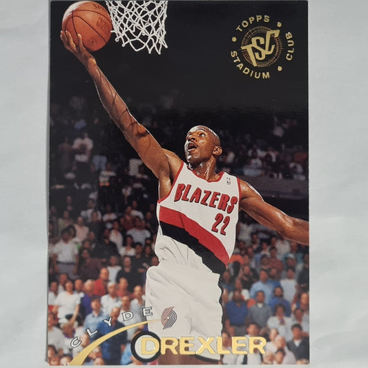 Clyde Drexler 1994 Topps Stadium club #64 NBA Basketball Portland Trailblazers excellent