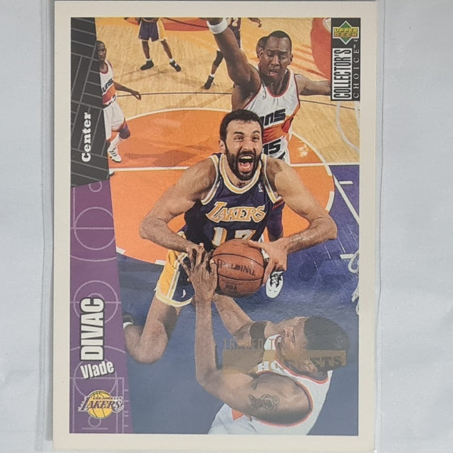 Vlade Divac 1996 Upper-Deck collectors choice #78 NBA Basketball LA Lakers Excellent Sleeved