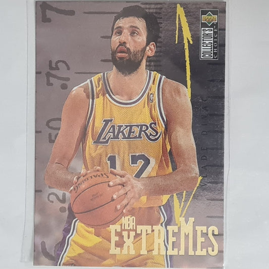 Vlade Divac 1996 Upper-Deck collectors choice Extremes E5 NBA Basketball LA Lakers Excellent Sleeved