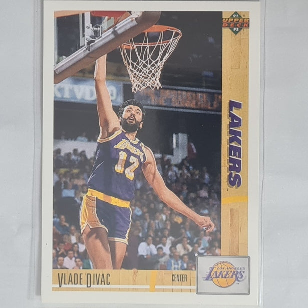Vlade Divac 1991 Upper-Deck #175 NBA Basketball LA Lakers Excellent Sleeved