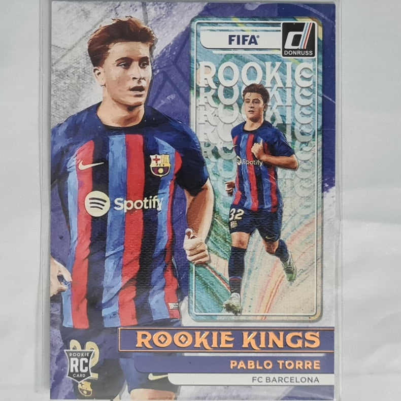 Pablo Torre 2022-23 Panini Donruss Rookie Kings RC #15 Football Soccer Barcelona Mint Sleeved