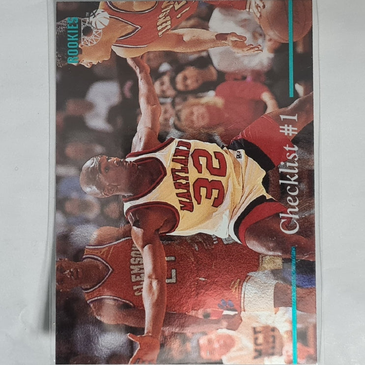 Checklist #1 1995 Classic Rookies rare holo  #119 NBA Basketball Maryland Excellent