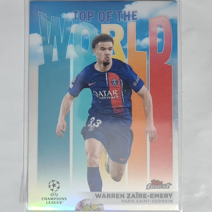 Warren Zaire-Emery 2024 Topps Paris saint Germain top of the world TW-9 Soccer football Mint