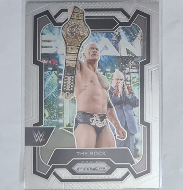 The Rock 2024 Panini Prizm WWE #193 WWE Wrestling ex-mint sleeved