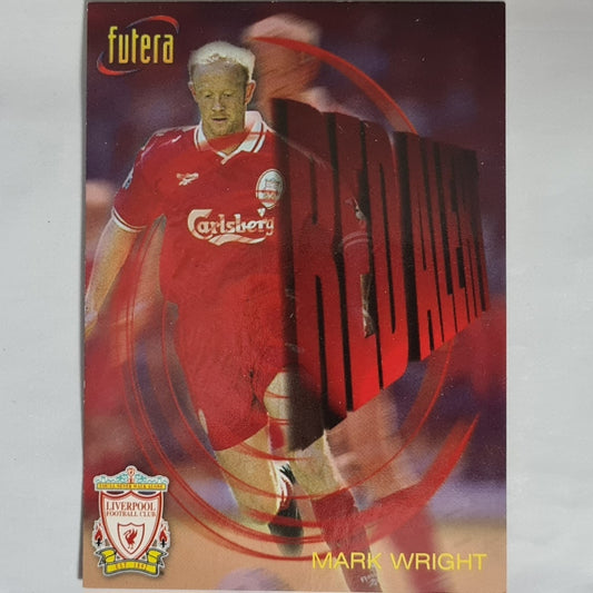 Mark Wright 1998 Futera Red Alert #84 Soccer Football Liverpool Excellent