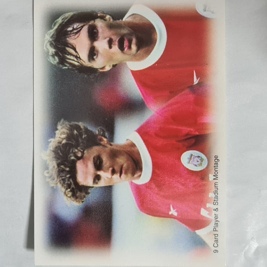 Steve Mcmanaman james mcateer 1999 player stadium montage card #79 Liverpool football Excellent