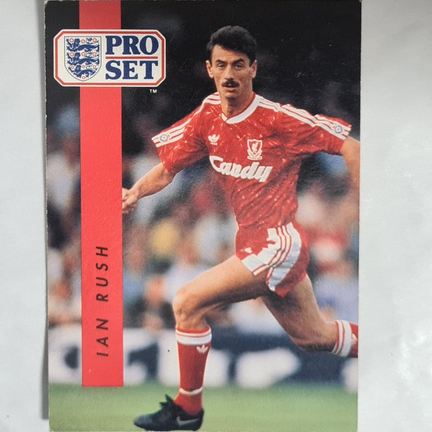 Ian Rush 1990 Pro Set football league #113 Soccer Liverpool good