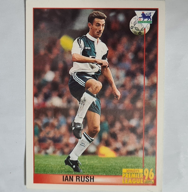 Ian Rush 1996 merlin  FA Premier League 96 sticker #268 football Liverpool good