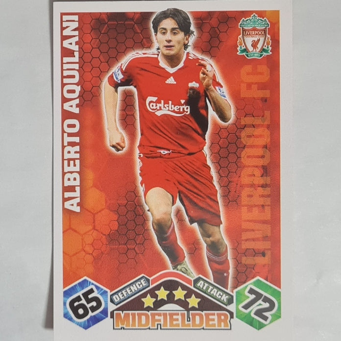Alberto Aquilani 2000s Topps Match Attax football Soccer card Liverpool Excellent