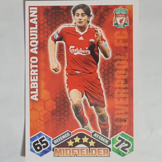 Alberto Aquilani 2000s Topps Match Attax football Soccer card Liverpool Excellent