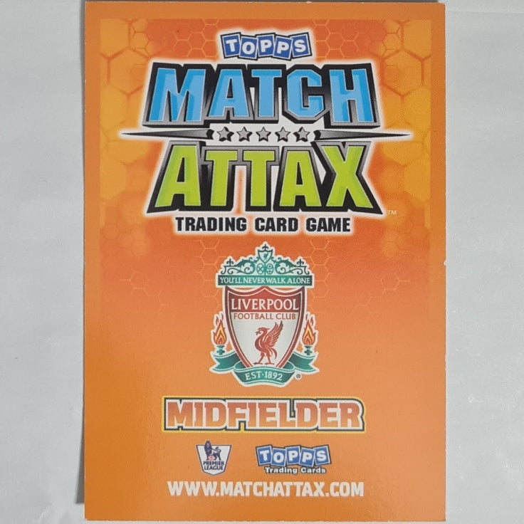 Alberto Aquilani 2000s Topps Match Attax football Soccer card Liverpool Excellent