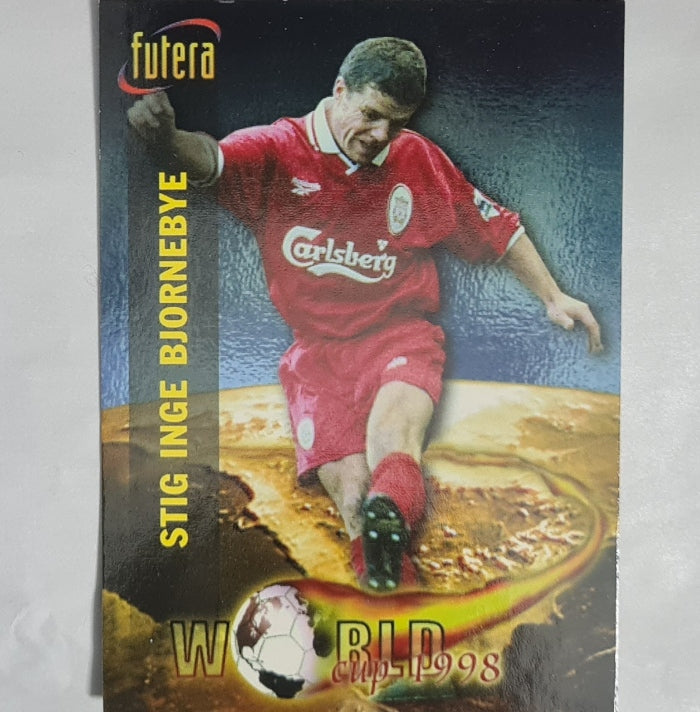 Stig Inge Bjornebye 1998 Futera World Cups  #79 football Soccer card Liverpool Excellent