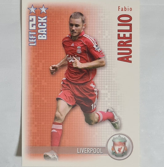 Fabio Aurelio 2007-08 magic box Shoot Out football Soccer card Liverpool Excellent