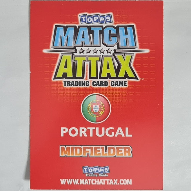 Raul Meireles 2010 Topps Match Attax soccer  card Football Liverpool Portugal Excellent