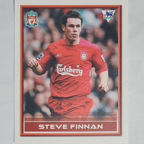 Steve Finnan 1996 Merlin FA Premier League Sticker  #107 Football Liverpool Excellent