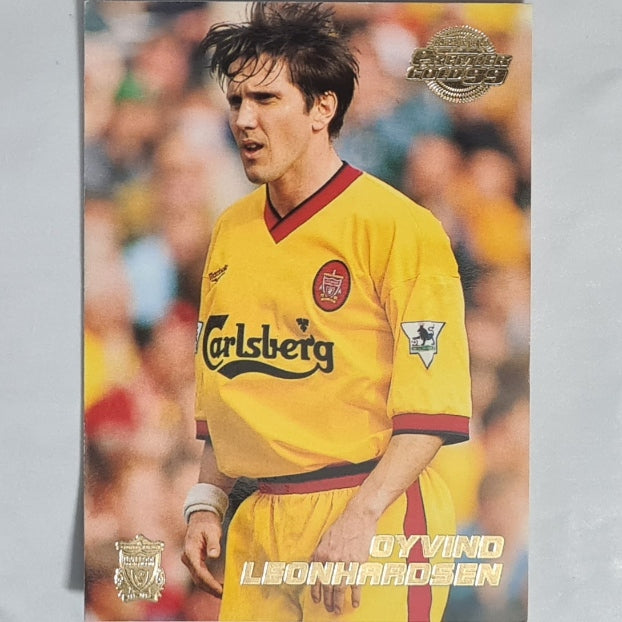 Oyvind Leonhardsen 1999 Merlin Premier Gold 99 soccer card #78 Football Liverpool Excellent