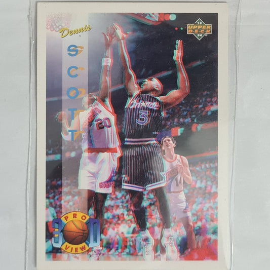 Dennis Scott 1993 Upper-Deck Pro View 3D #69  NBA Basketball Orlando Magic Excellent