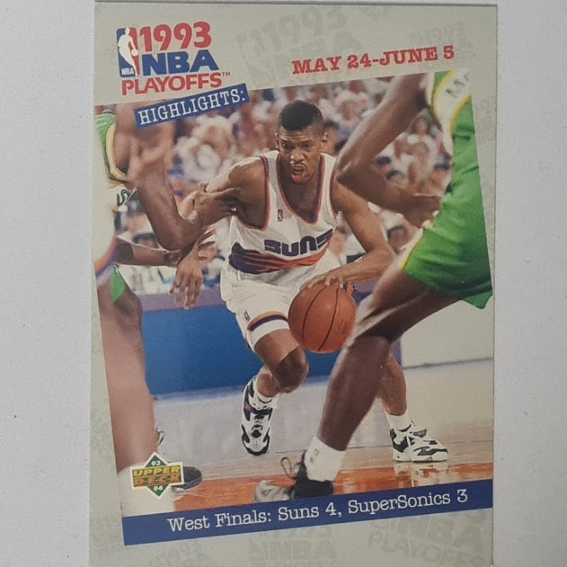 Kevin Johnson 1993 Upper-Deck playoffs #191 NBA Basketball Phoenix Suns Excellent sleeved
